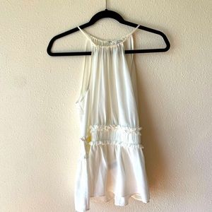 Joie shawnette silk chiffon halter top